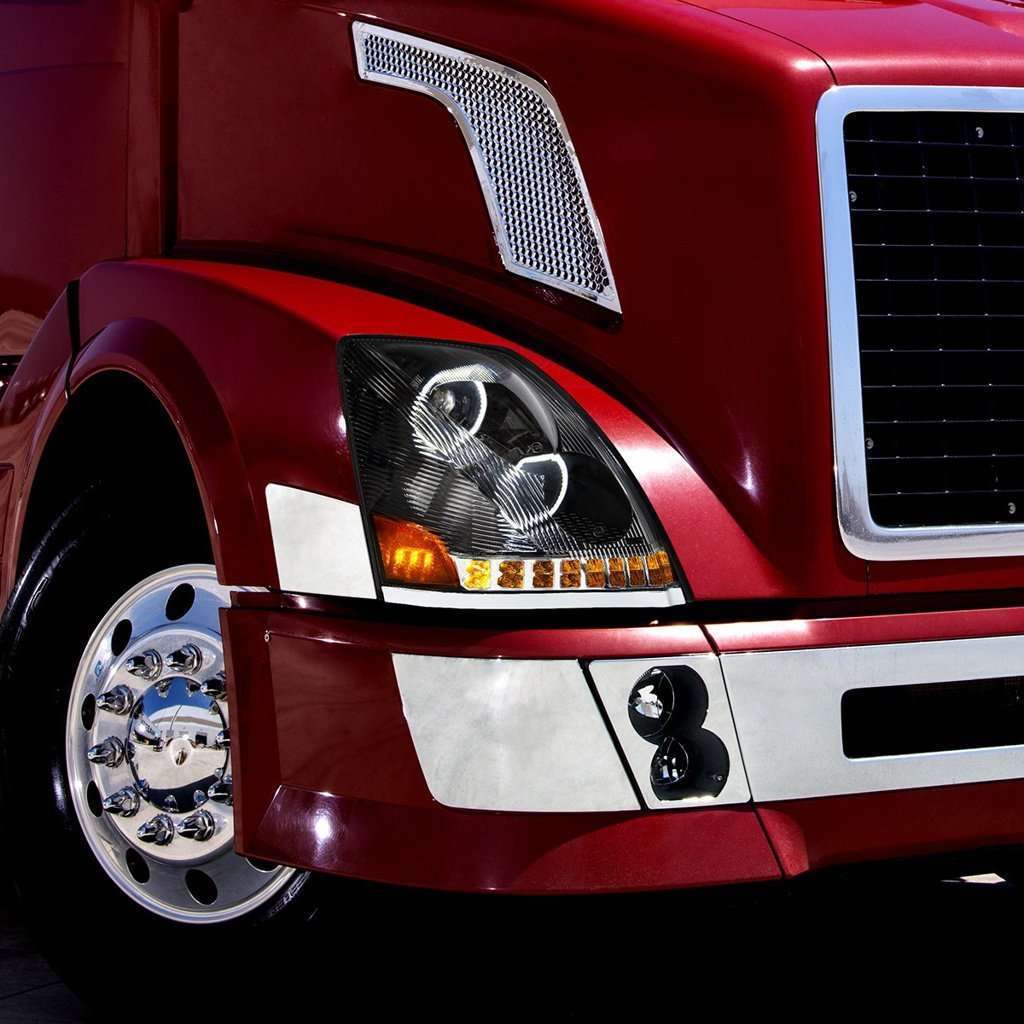 2003–2017 Volvo VN/VNL Black LED Headlight
