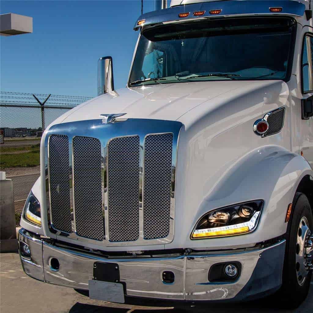Peterbilt 579 Blackout Projection Headlights With Led Drl &Amp; Sequential Turn Signal 9 Peterbilt 579 Projection Headlight with LED Sequential Turn & DRL (12-21)-Black