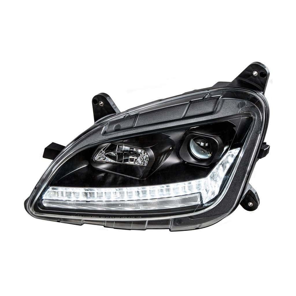 Peterbilt 579 Blackout Projection Headlights With Led Drl &Amp; Sequential Turn Signal 4 Peterbilt 579 Projection Headlight with LED Sequential Turn & DRL (12-21)-Black