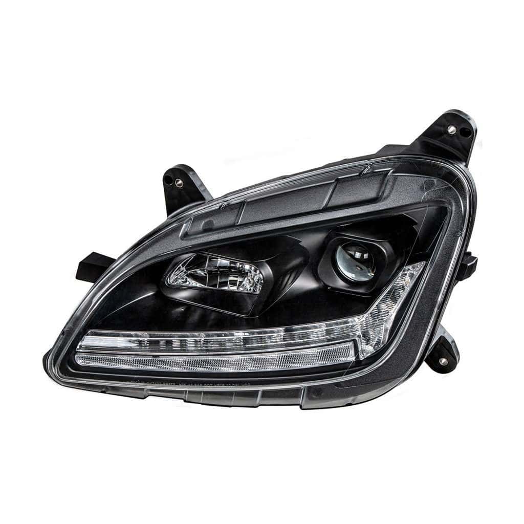 Peterbilt 579 Blackout Projection Headlights With Led Drl &Amp; Sequential Turn Signal 5 Peterbilt 579 Projection Headlight with LED Sequential Turn & DRL (12-21)-Black