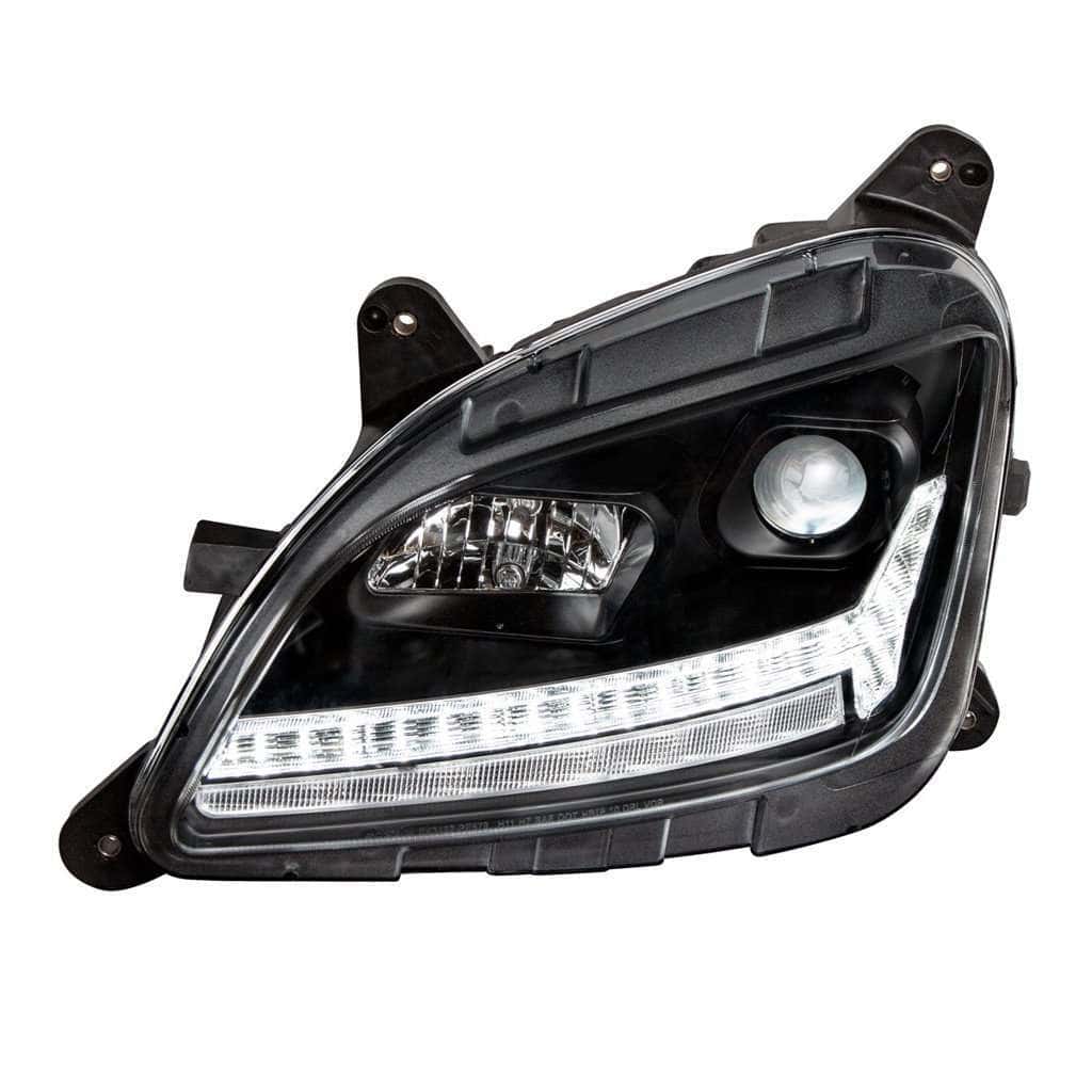 Peterbilt 579 Blackout Projection Headlights With Led Drl &Amp; Sequential Turn Signal 7 Peterbilt 579 Projection Headlight with LED Sequential Turn & DRL (12-21)-Black