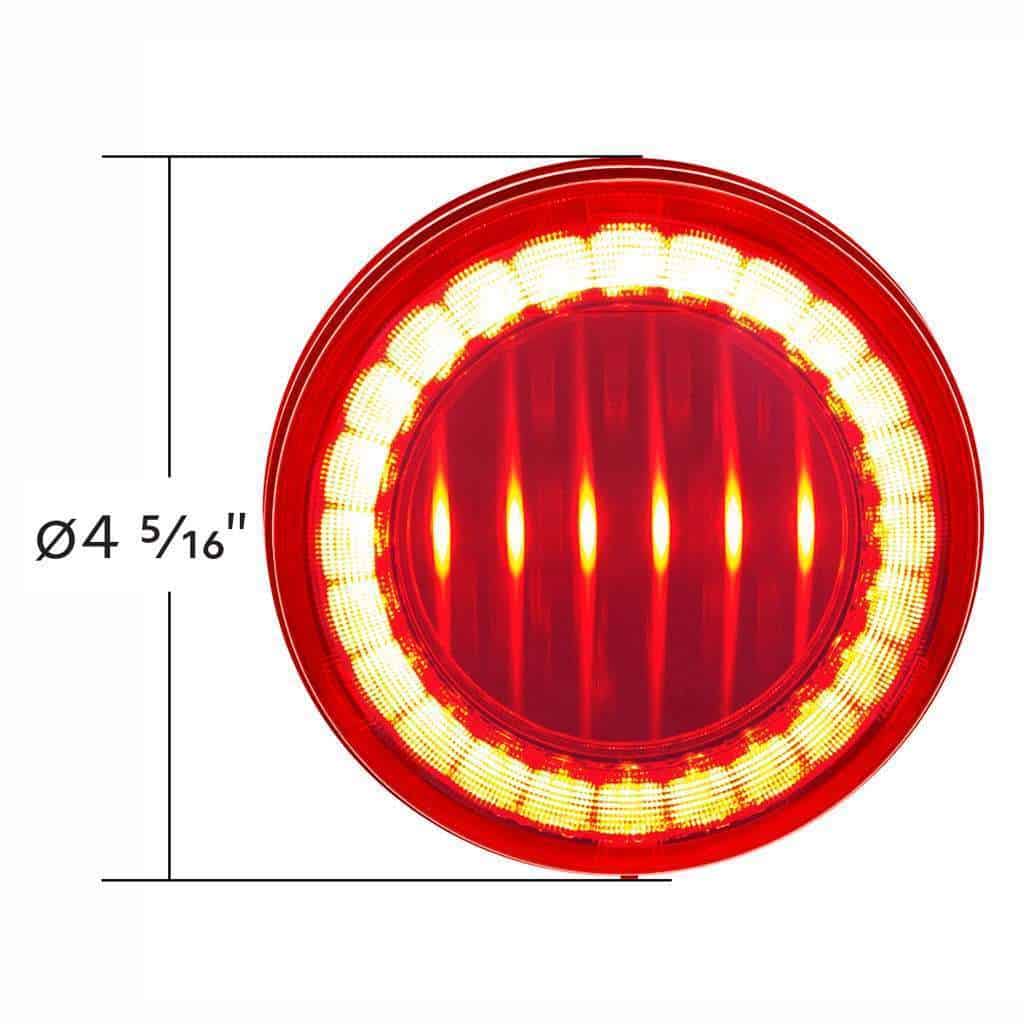 30 Led 4&Quot; Round Lumos Light I-Series (Stop/Turn/Tail)-Red Led/Red Lens 6 30 LED 4" Round Lumos Light I-Series (Stop/Turn/Tail)-Red LED/Red Lens