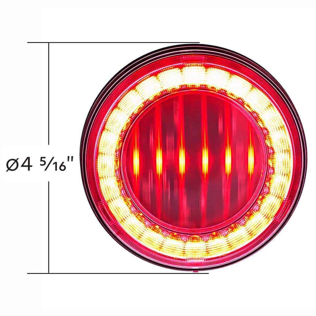 30 Led 4&Quot; Round Lumos Light I-Series (Stop/Turn/Tail)-Red Led/Clear Lens 6 30 LED 4" Round Lumos Light I-Series (Stop/Turn/Tail)-Red LED/Clear Lens