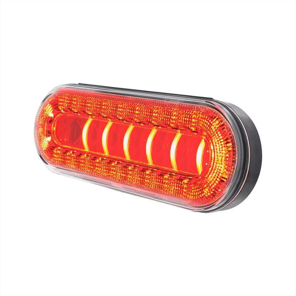 30 Led 6&Quot; Oval Lumos Light I-Series (Stop/Turn/Tail)-Red Led/Clear Lens 3 30 LED 6" Oval Lumos Light I-Series (Stop/Turn/Tail)-Red LED/Clear Lens
