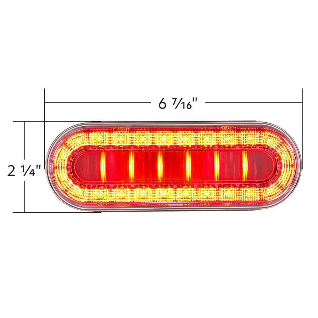 30 Led 6&Quot; Oval Lumos Light I-Series (Stop/Turn/Tail)-Red Led/Clear Lens 6 30 LED 6" Oval Lumos Light I-Series (Stop/Turn/Tail)-Red LED/Clear Lens