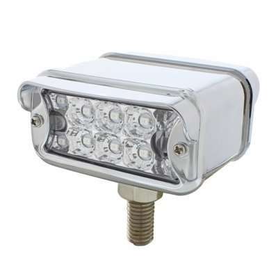 20 LED Dual Function Reflector Double Face Light Amber/Red LED-T-Mount-Clear Lens