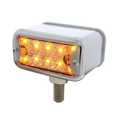 20 Led Dual Function Reflector Double Face Light Amber/Red Led-T-Mount-Clear Lens 3 20 LED Dual Function Reflector Double Face Light Amber/Red LED-T-Mount-Clear Lens