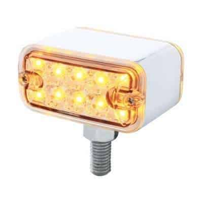 20 Led Dual Function Reflector Double Face Light Amber/Red Led-T-Mount-Clear Lens 5 20 LED Dual Function Reflector Double Face Light Amber/Red LED-T-Mount-Clear Lens