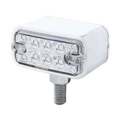 20 Led Dual Function Reflector Double Face Light Amber/Red Led-T-Mount-Clear Lens 6 20 LED Dual Function Reflector Double Face Light Amber/Red LED-T-Mount-Clear Lens