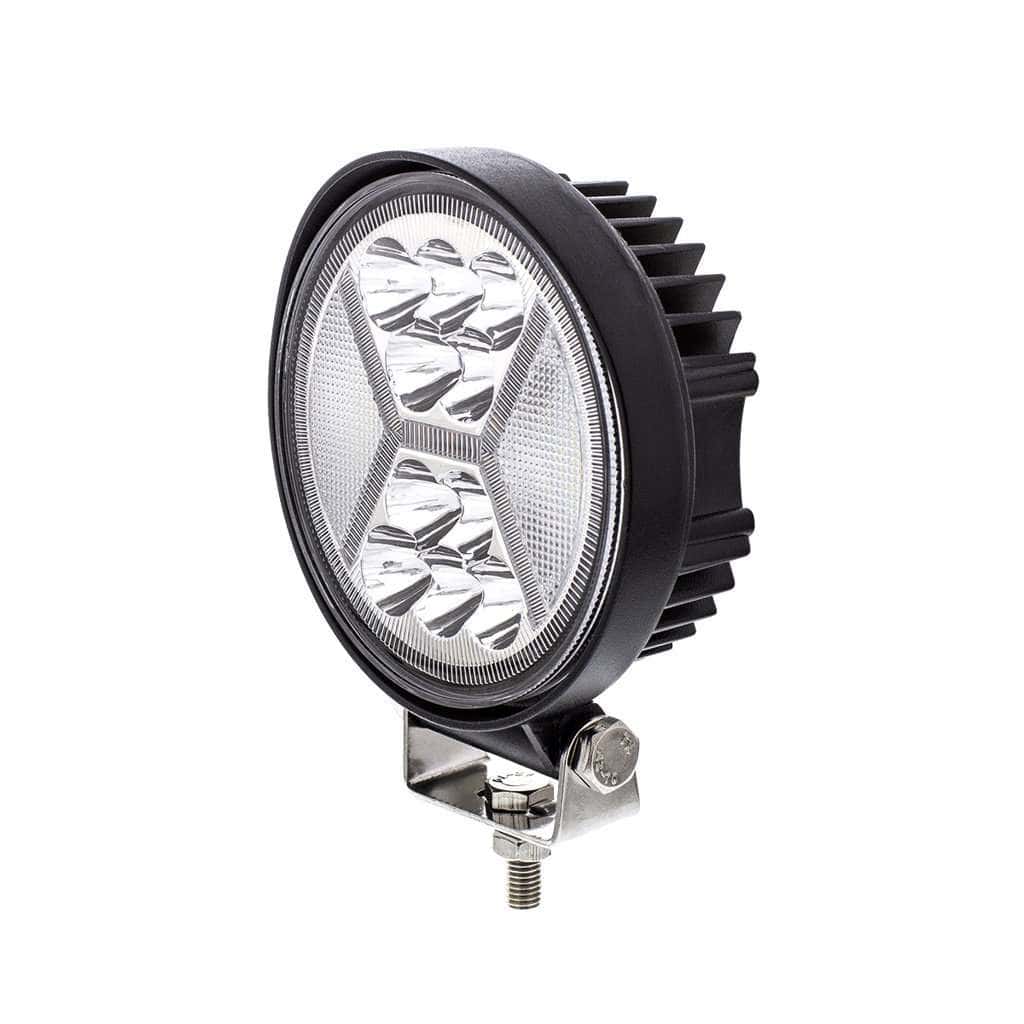 4.5&Quot; 24 High Power Led Work Light With &Quot;X&Quot; Amber Light Guide 4 4.5" 24 High Power LED Work Light With "X" Amber Light Guide