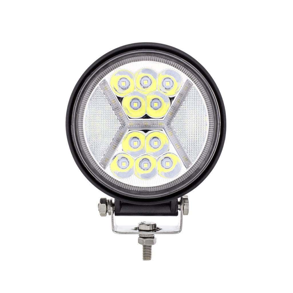 4.5" 24 High Power LED Work Light With "X" White Light Guide