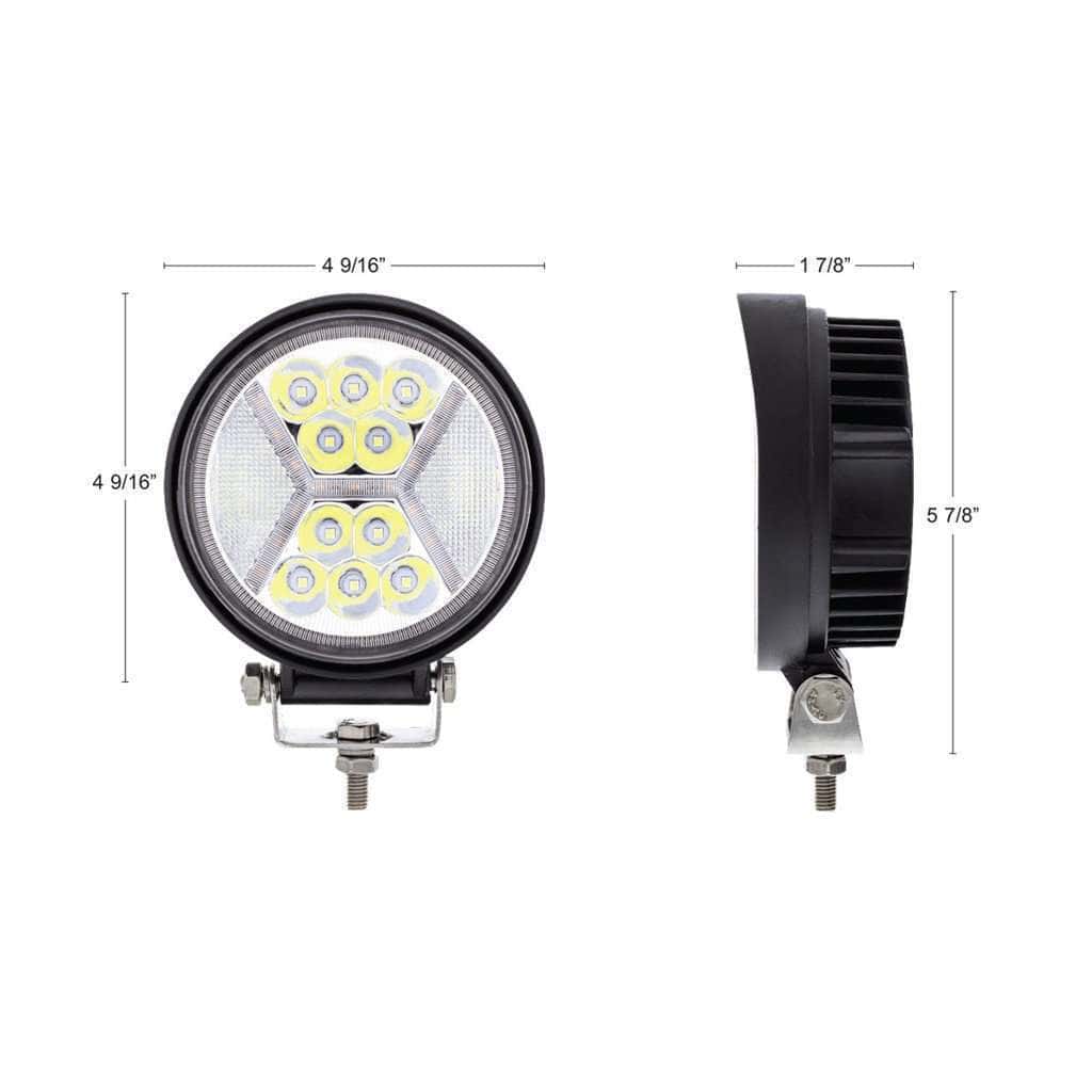 4.5&Quot; 24 High Power Led Work Light With &Quot;X&Quot; White Light Guide 8 4.5" 24 High Power LED Work Light With "X" White Light Guide