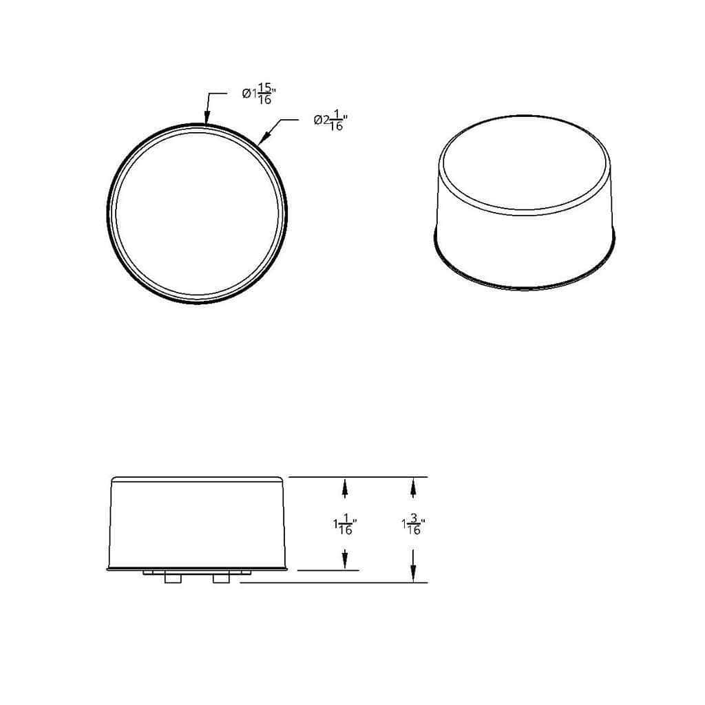 9 Led 2&Quot; Round Mirage Light (Clearance/Marker) - Amber Led/Clear Lens 6 9 LED 2" Round Mirage Light (Clearance/Marker) - Amber LED/Clear Lens