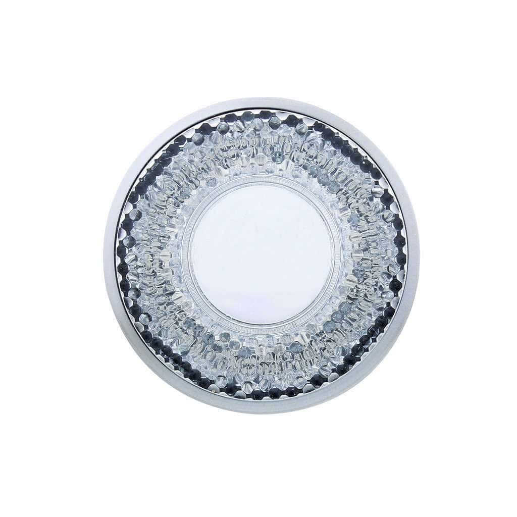9 LED 2" Round Mirage Light (Clearance/Marker) - Red LED/Clear Lens