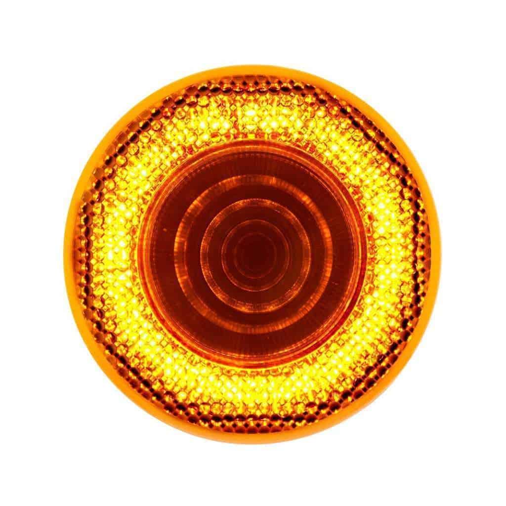 12 LED 2-1/2″ Mirage Light (Clearance/Marker)-Amber LED/Amber Lens