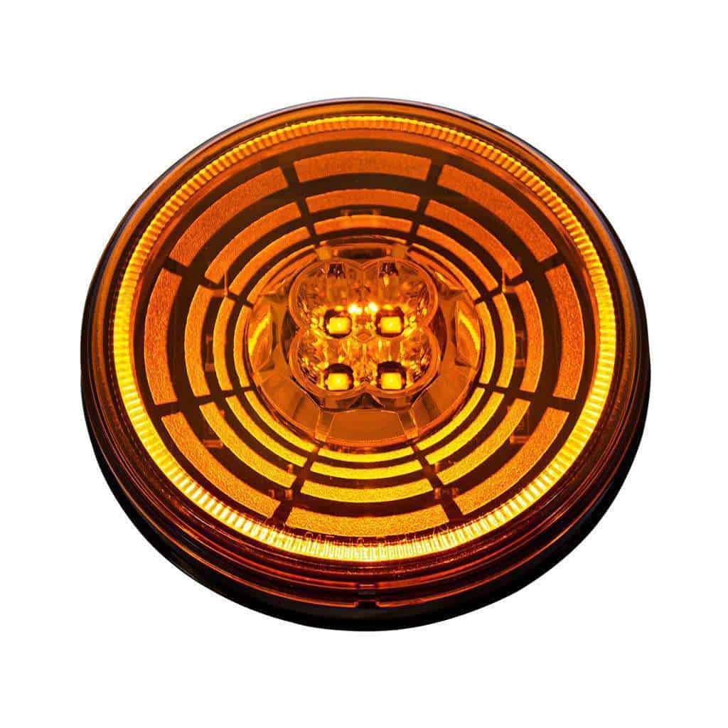 13 Led 4&Quot; Round Abyss Light (Turn Signal) - Amber 3 13 LED 4" Round Abyss Light (Turn Signal) - Amber LED/Amber Lens
