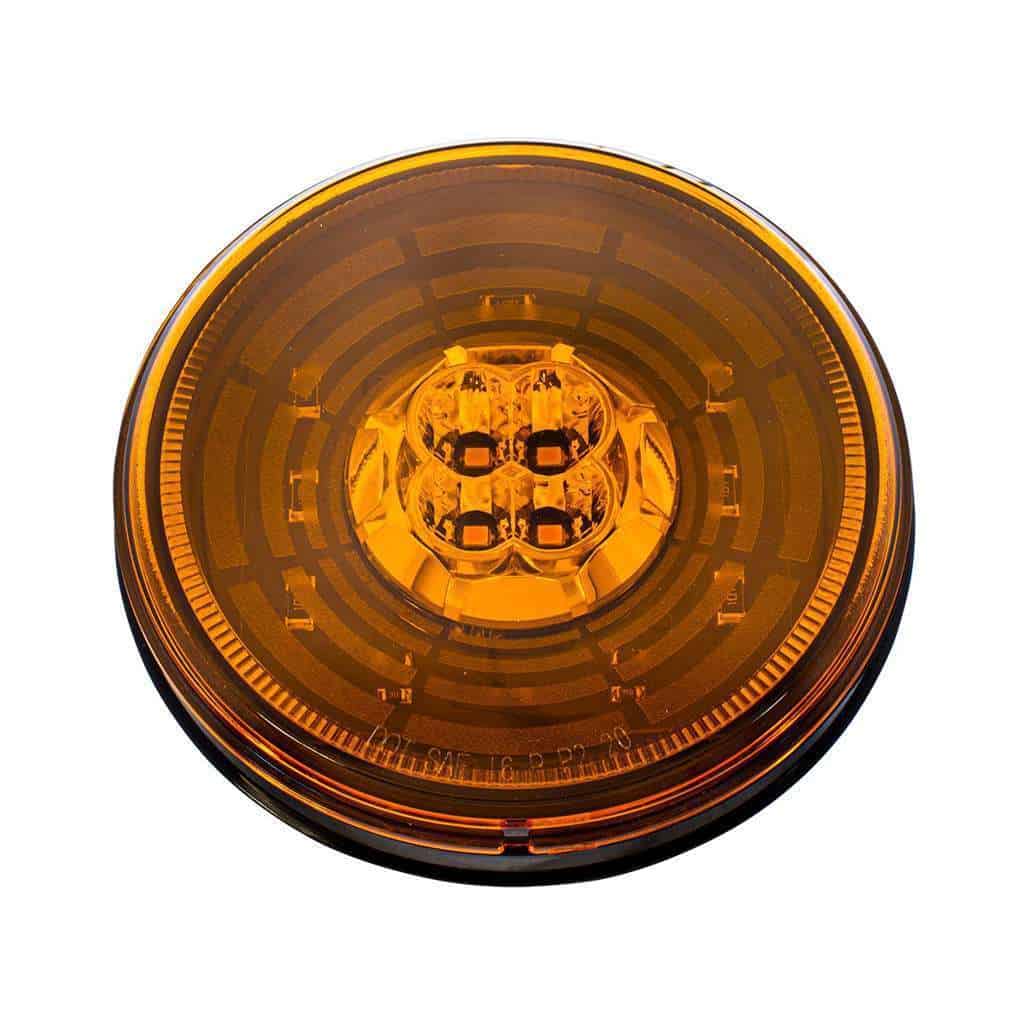 13 Led 4&Quot; Round Abyss Light (Turn Signal) - Amber 4 13 LED 4" Round Abyss Light (Turn Signal) - Amber LED/Amber Lens