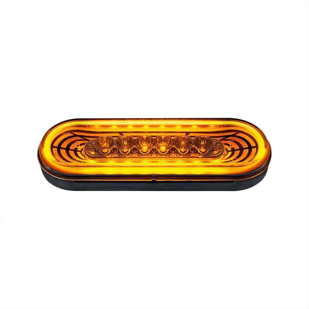 22 Led 6&Quot; Oval Abyss Light (Turn Signal) - Amber Led/Clear Lens 3 22 LED 6" Oval Abyss Light (Turn Signal) - Amber LED/Clear Lens