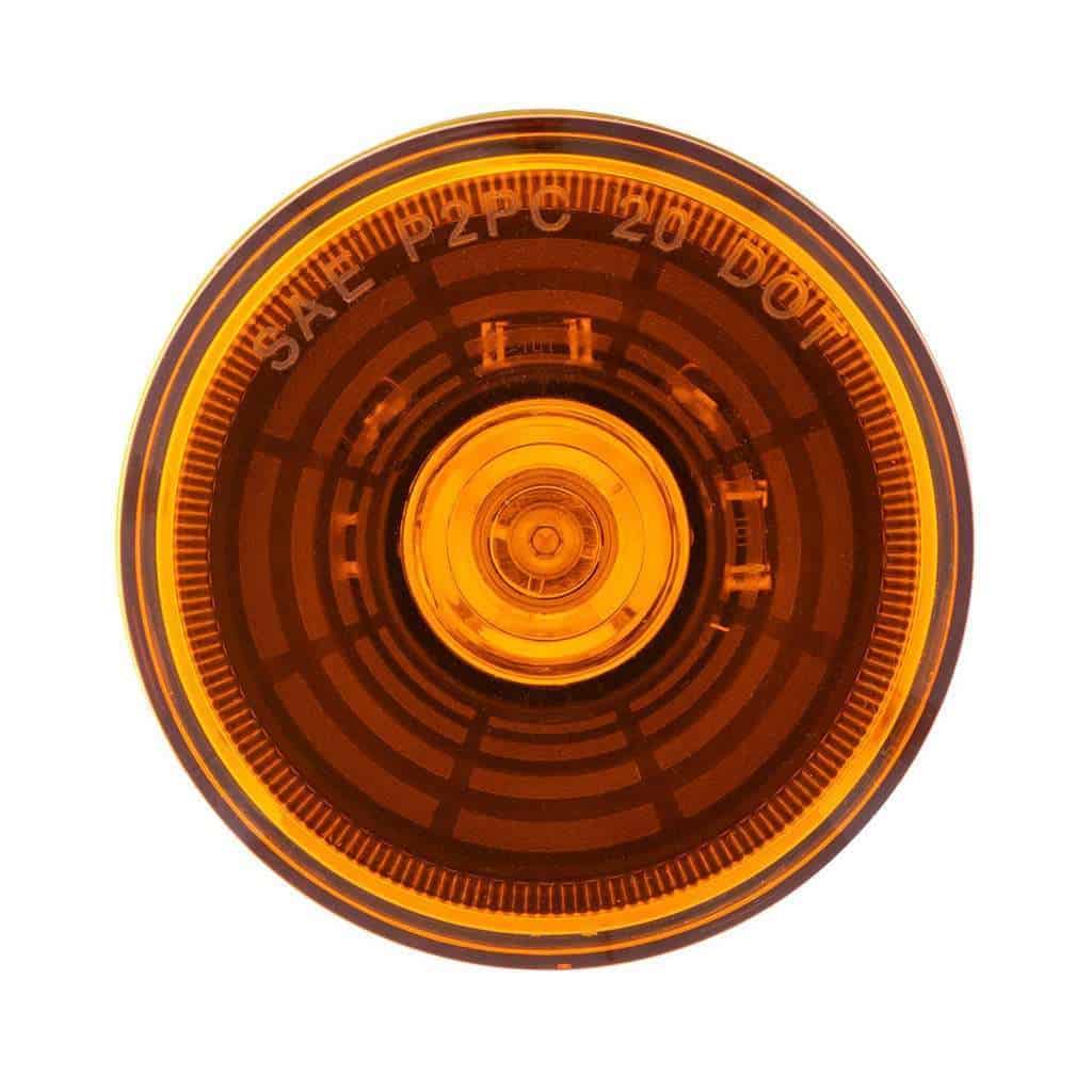 4 LED 2-1/2" Round Abyss Light (Clearance/Marker) – Amber LED/Amber Lens