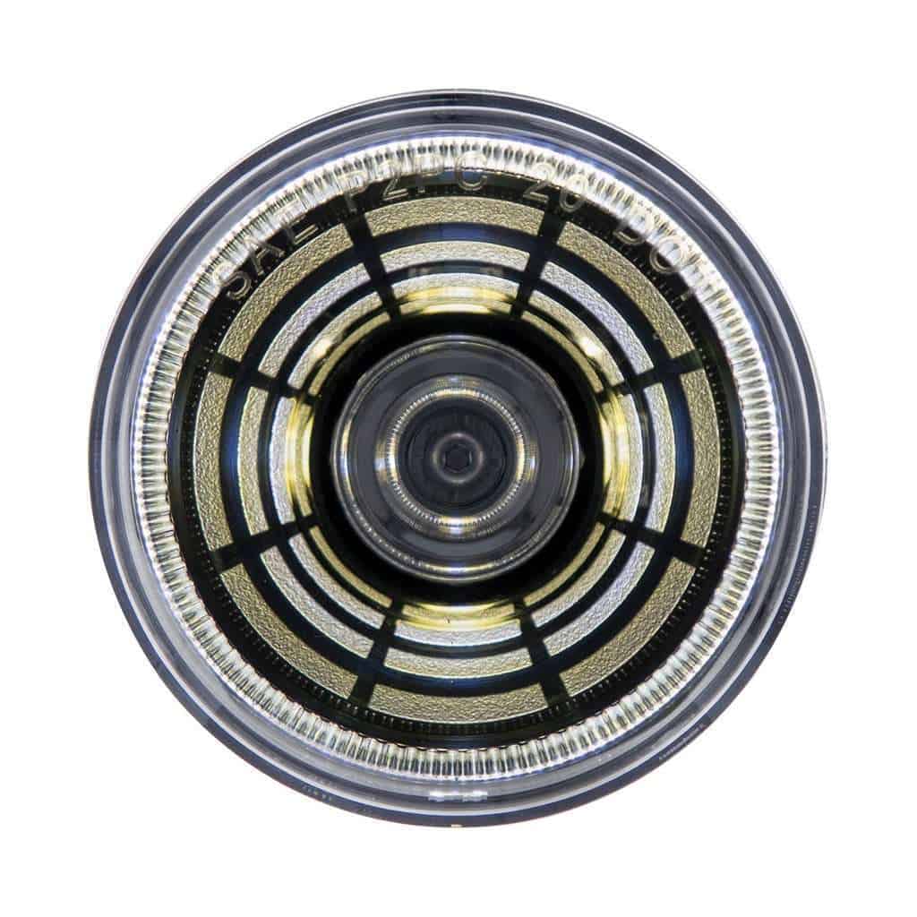 4 LED 2-1/2" Round Abyss Light (Clearance/Marker) – White LED/Clear Lens
