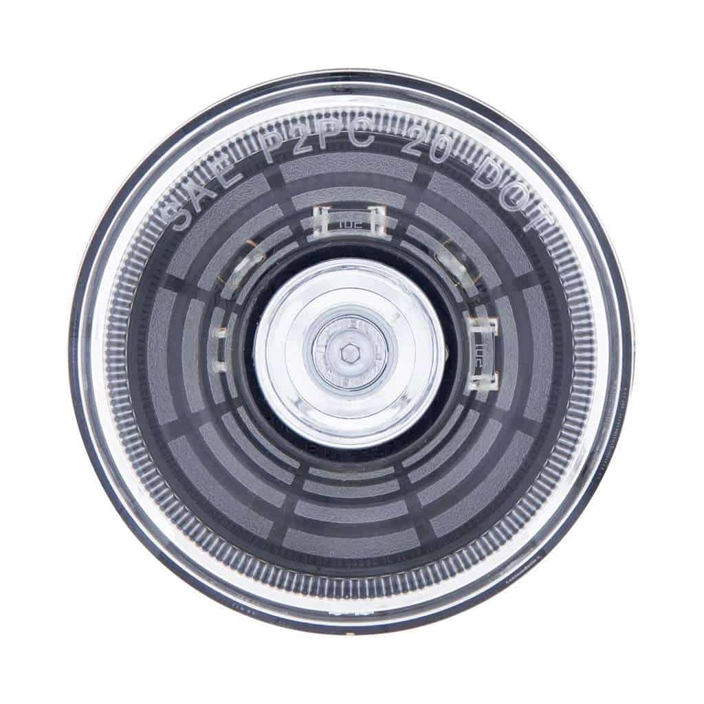 4 LED 2-1/2" Round Abyss Light (Clearance/Marker) – White LED/Clear Lens