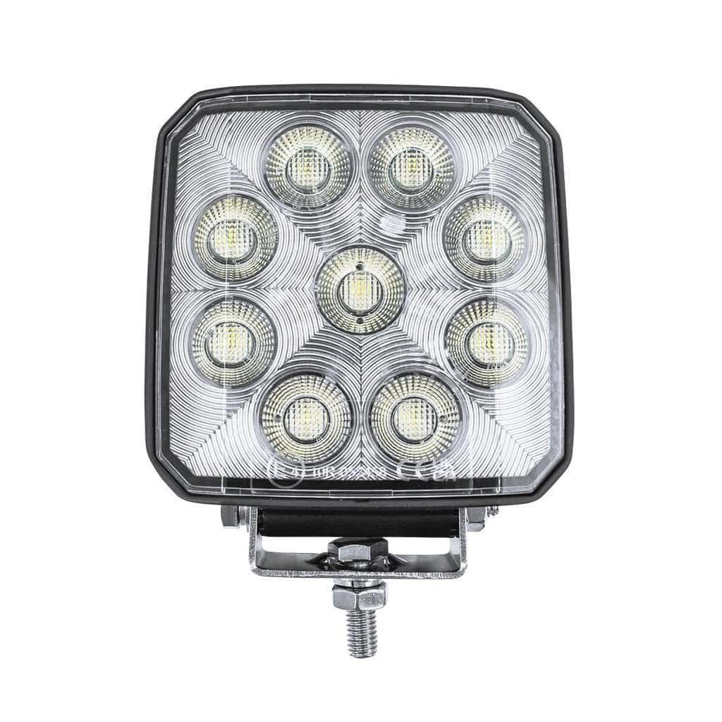 9 LED High Power 3-7/8" Square Work Light – Flood Beam