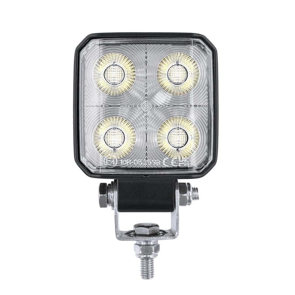 4 LED High Power 3" Square Work Light – Flood Beam