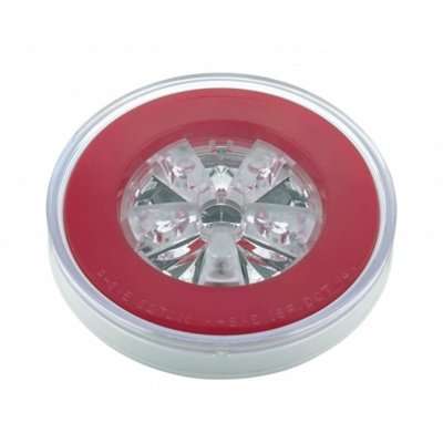 18 Led 4″ Round Glolight Turn Signal – Red Led/Red Lens 4 18 LED 4″ Round GloLight Turn Signal – Red LED/Red Lens