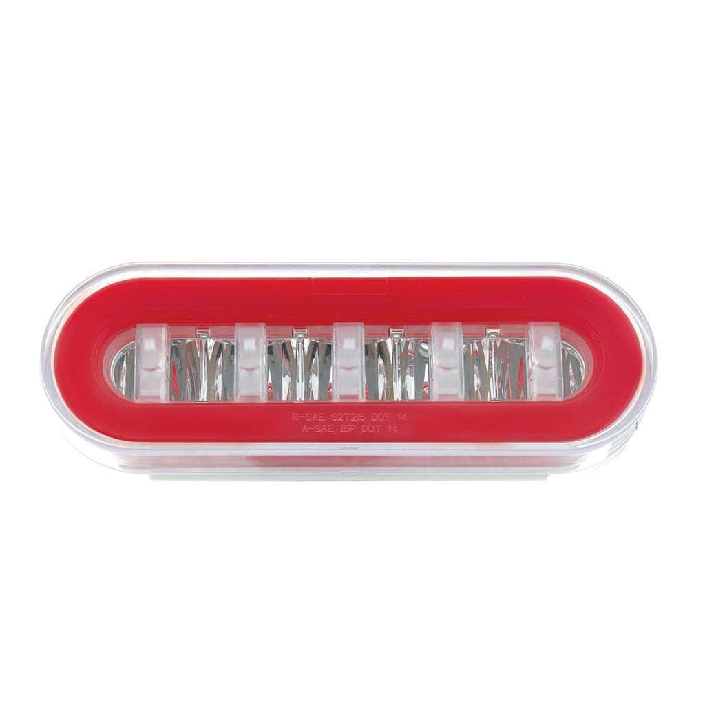22 Led 6&Quot; Oval Glolight (Stop/Turn/Tail) - Red Led/Clear Lens 4 22 LED 6" Oval GloLight (Stop/Turn/Tail) - Red LED/Clear Lens