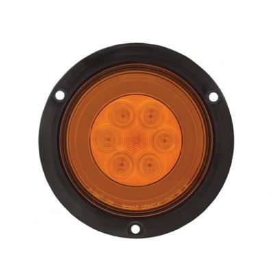 21 Led 4&Quot; Flange Mount Glolight Turn Signal – Amber Led/Amber Lens 3 21 LED 4" Flange Mount GloLight Turn Signal – Amber LED/Amber Lens