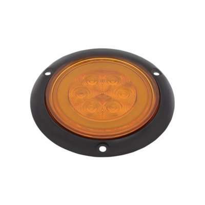 21 Led 4&Quot; Flange Mount Glolight Turn Signal – Amber Led/Amber Lens 4 21 LED 4" Flange Mount GloLight Turn Signal – Amber LED/Amber Lens