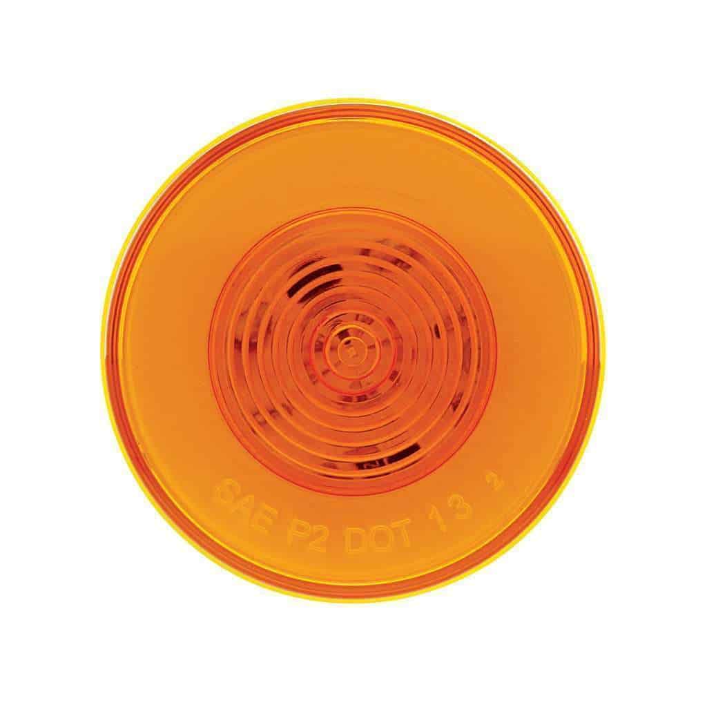 9 LED 2-1/2" Round GloLight (Clearance/Marker) - Amber LED/Amber Lens