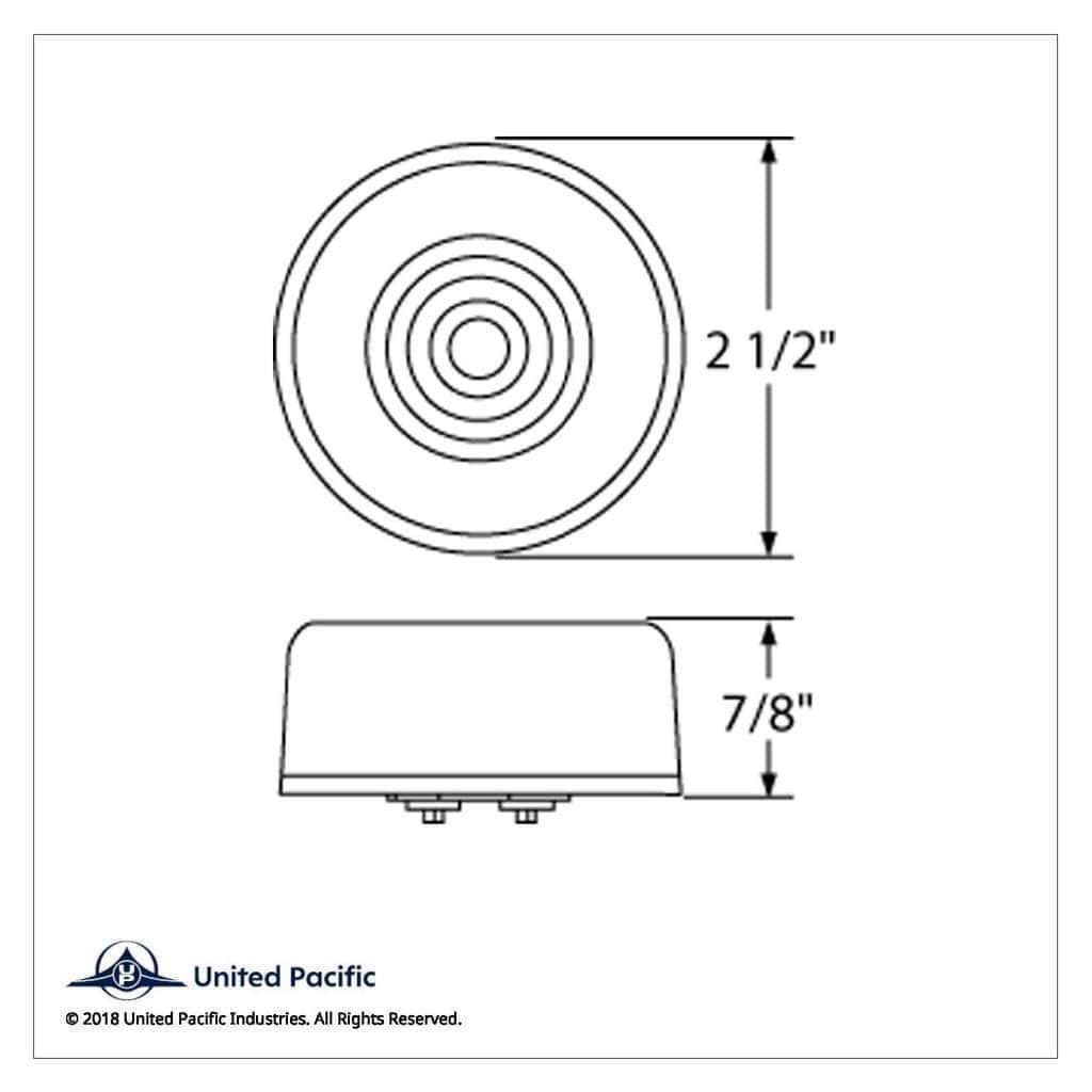 9 Led 2-1/2&Quot; Round Glolight (Clearance/Marker) - Amber Led/Clear Lens 5 9 LED 2-1/2" Round GloLight (Clearance/Marker) - Amber LED/Clear Lens