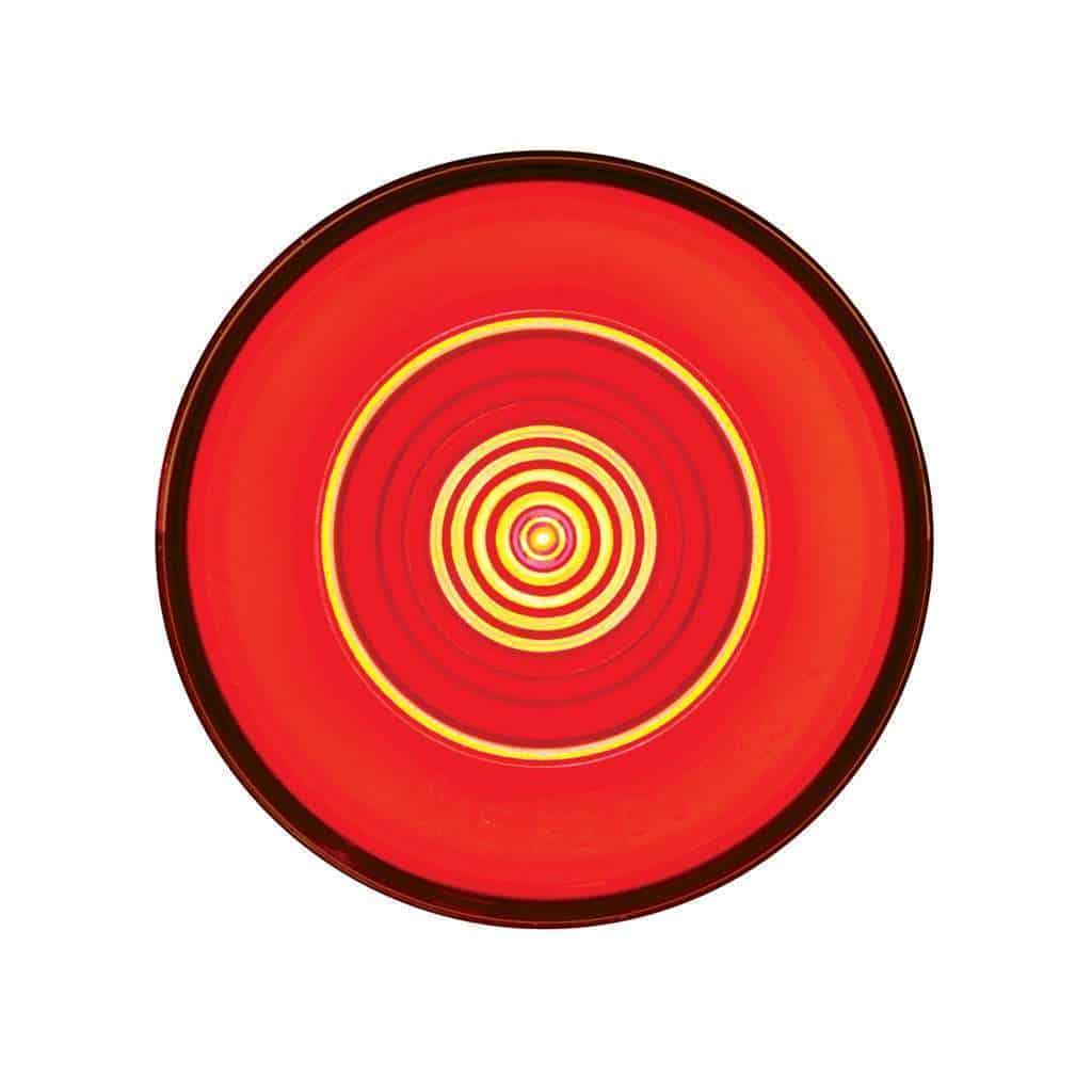 9 LED 2-1/2" Round GloLight (Clearance/Marker) - Red LED/Red Lens