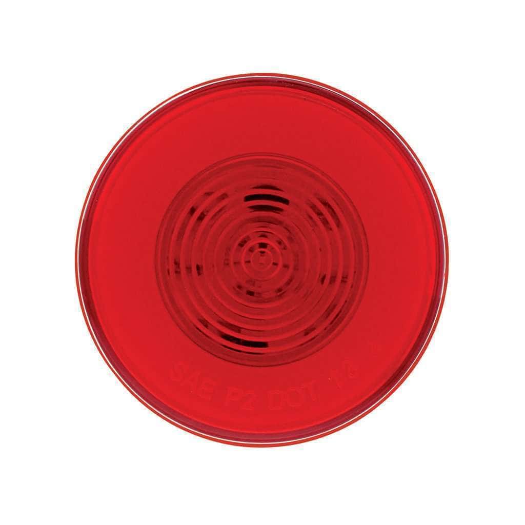 9 LED 2-1/2" Round GloLight (Clearance/Marker) - Red LED/Red Lens