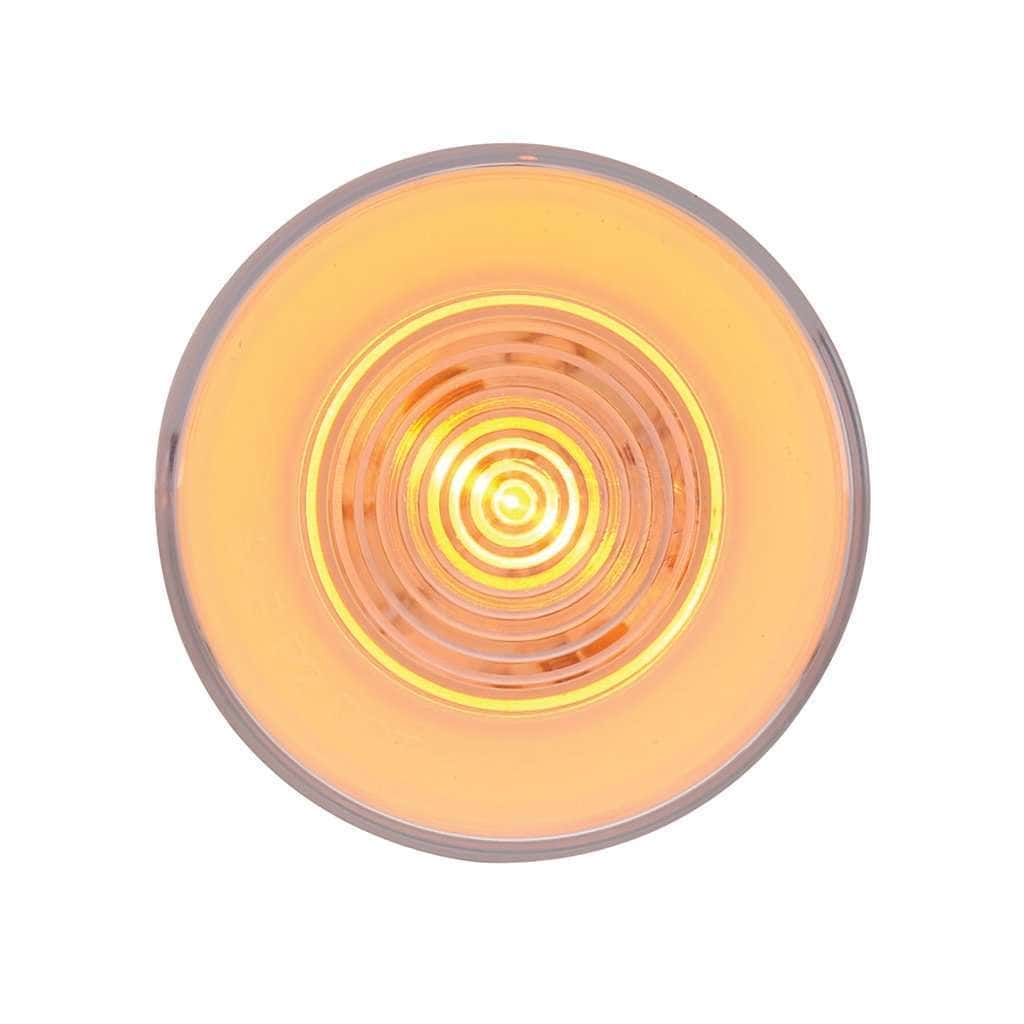 9 LED 2-1/2" Round GloLight (Clearance/Marker) - Amber LED/Clear Lens