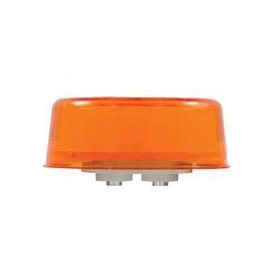 6 Led 2&Quot; Round Glolight (Clearance/Marker) - Amber Led/Amber Lens 4 6 LED 2" Round GloLight (Clearance/Marker) - Amber LED/Amber Lens