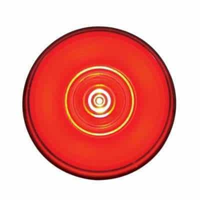 6 LED 2" Round GloLight (Clearance/Marker) - Red LED/Red Lens