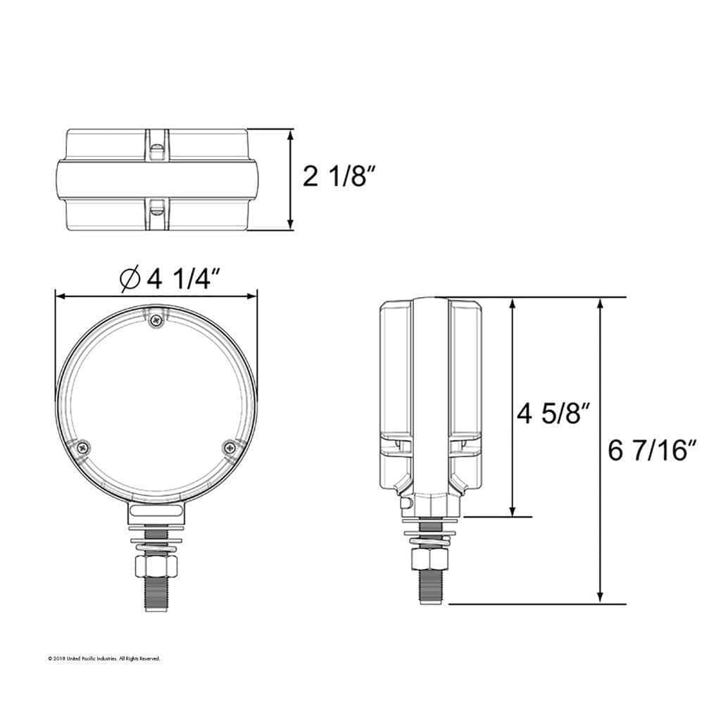 54 Led Single Stud Double Face Glolight (Turn Signal) 9 54 LED Single Stud Double Face GloLight (Turn Signal)
