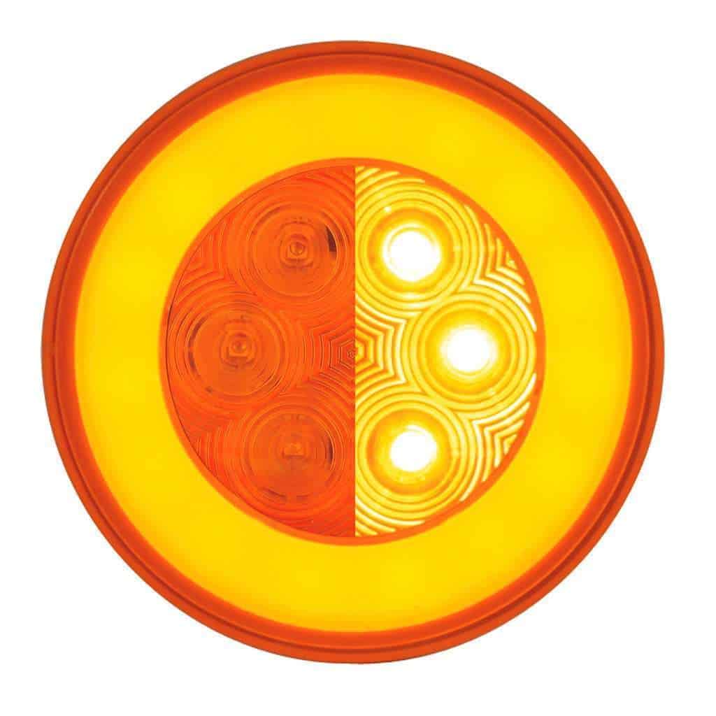 21 Led 4&Quot; Glolight Turn Signal – Amber Led/Amber Lens 3 21 LED 4" GloLight Turn Signal – Amber LED/Amber Lens