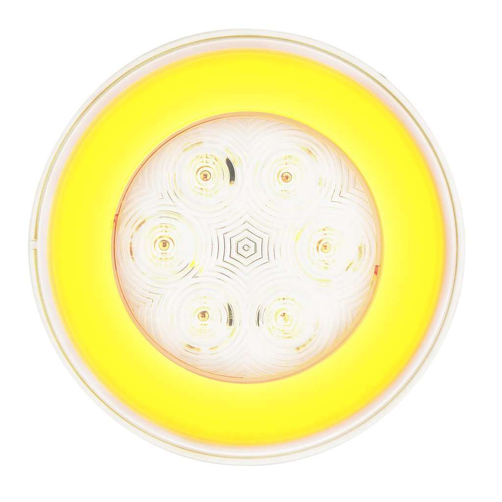 21 LED 4" GloLight Turn Signal – Amber LED/Clear Lens
