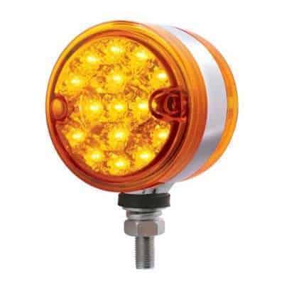 30 LED 3" Dual Function Reflector Double Face Light-Amber LED