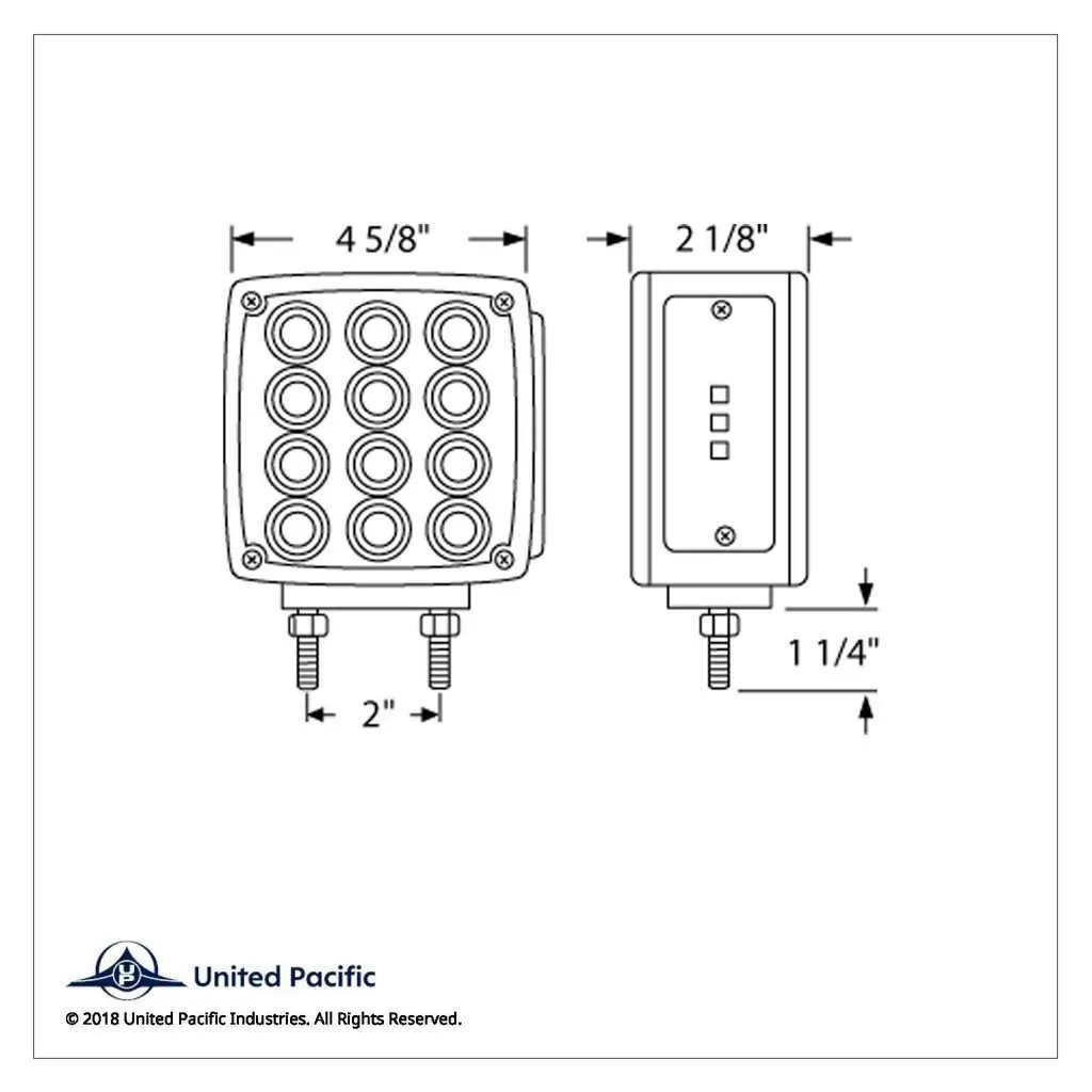 27 Led Double Face Turn Signal Light-Amber/Red Led And Lens 4 27 LED Double Face Turn Signal Light