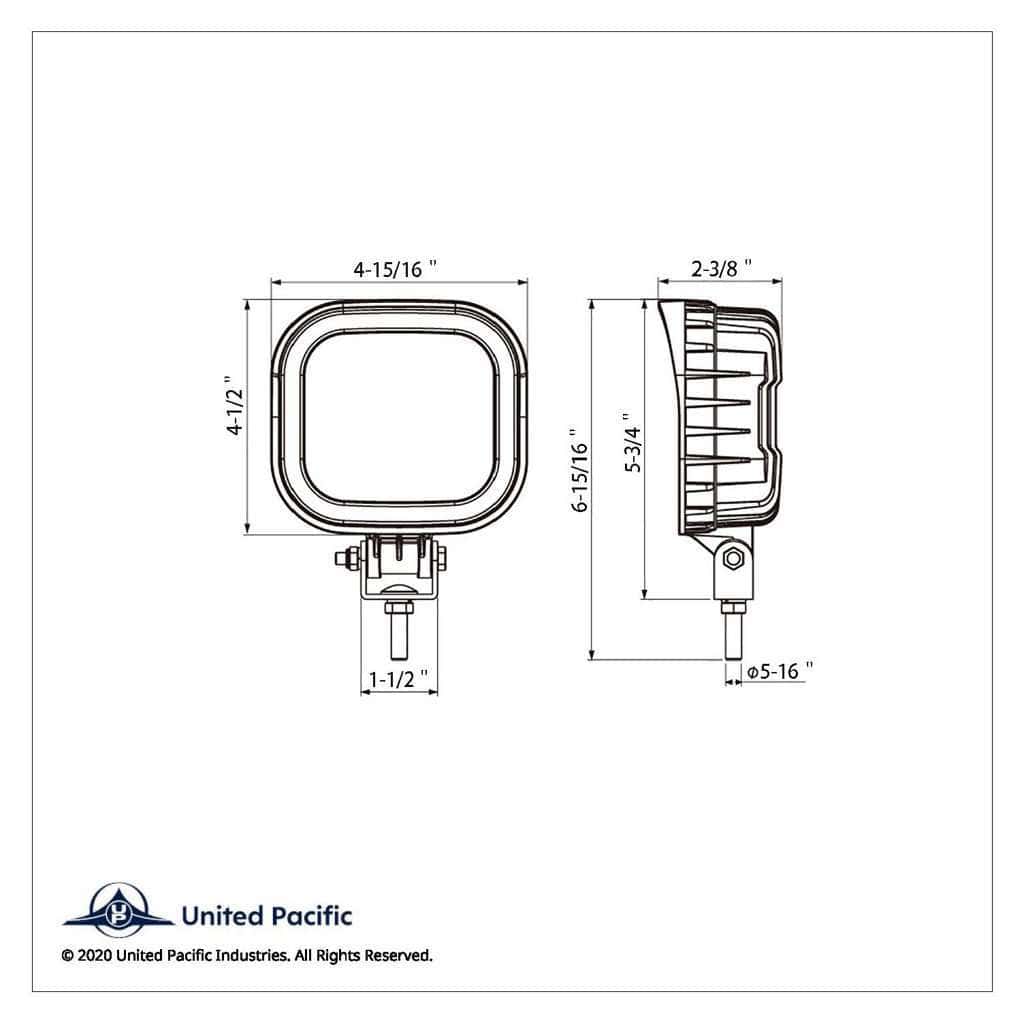 9 High Power Led Square Work Light - Flood Light 5 9 High Power LED Square Work Light - Flood Light