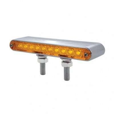 20 LED 6-1/2" Double Face Light Bar - Amber LED/Amber Lens