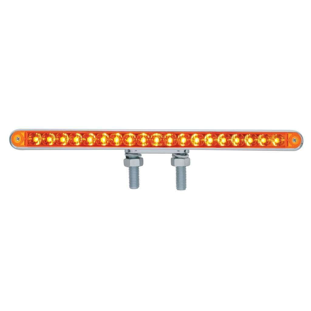 38 LED 12" Reflector Double Face Light Bar-Amber/Red LED
