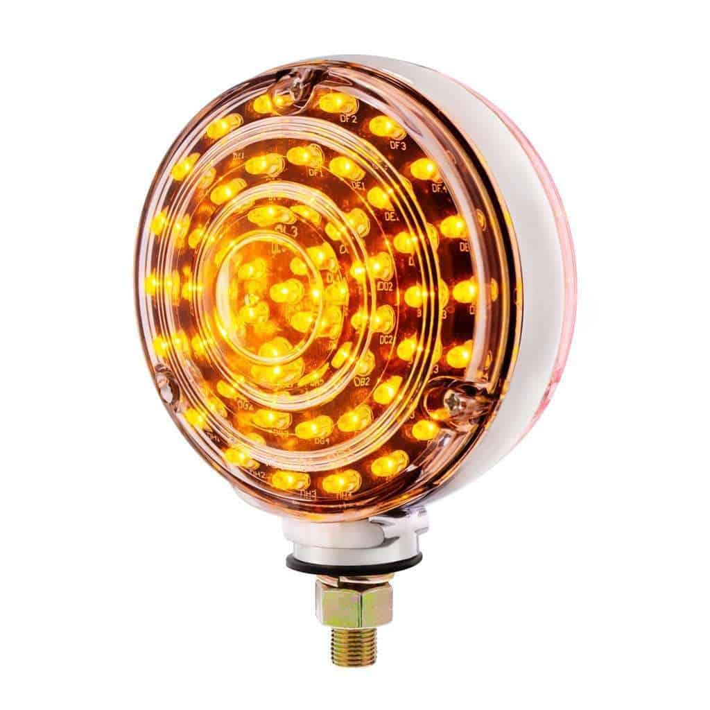 88 Led Single Stud Double Face Turn Signal Light-Amber/Red Led 4 88 LED Single Stud Double Face Turn Signal Light-Amber/Red LED