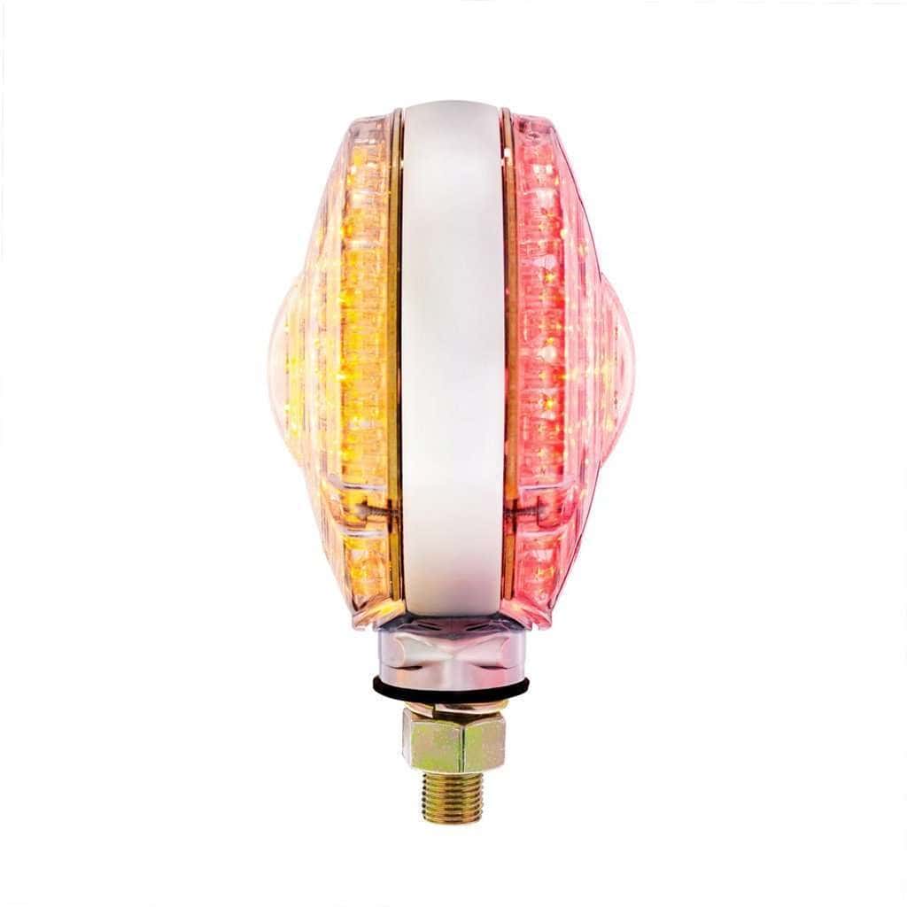 88 Led Single Stud Double Face Turn Signal Light-Amber/Red Led 6 88 LED Single Stud Double Face Turn Signal Light-Amber/Red LED