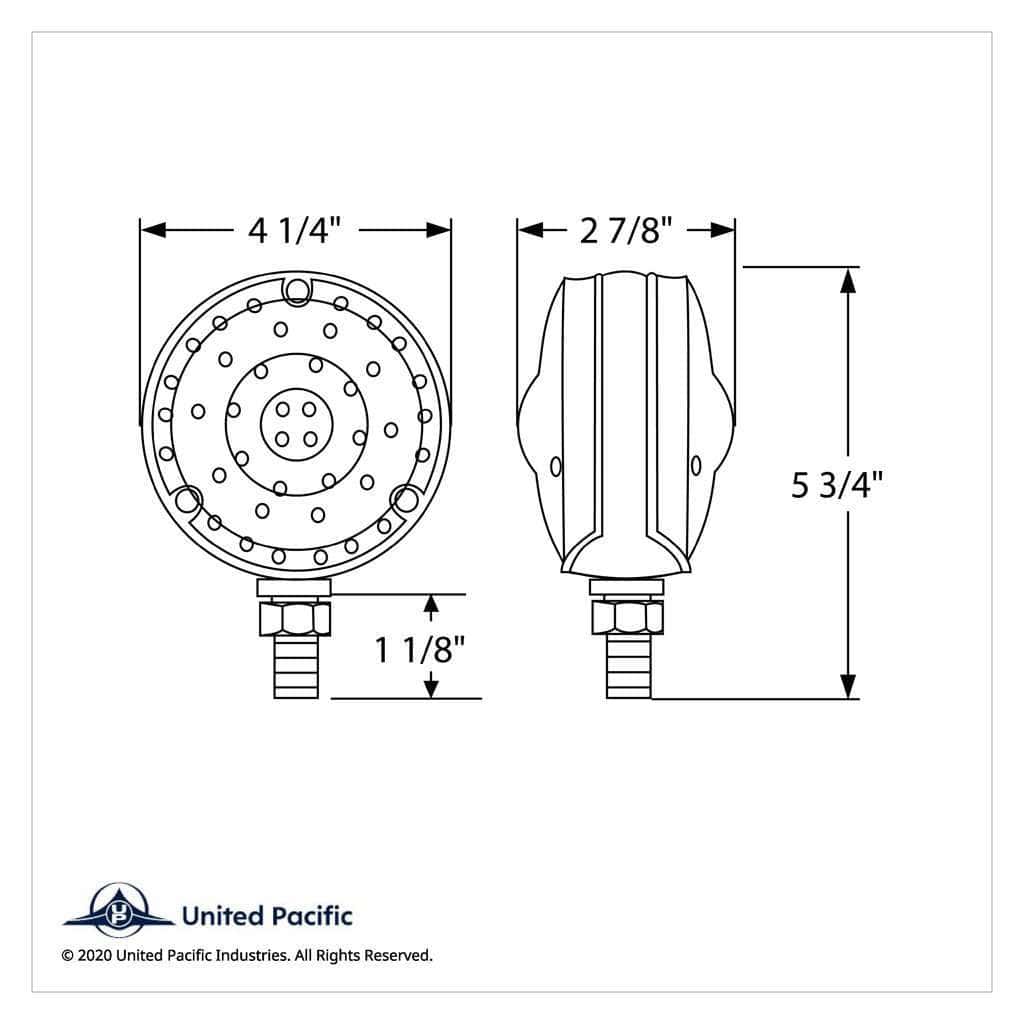 88 Led Single Stud Double Face Turn Signal Light-Amber/Red Led 12 88 LED Single Stud Double Face Turn Signal Light-Amber/Red LED