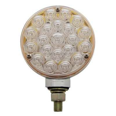 21 Led Single Face Turn Signal Light - Amber Led/Clear Lens 3 21 LED Single Face Turn Signal Light - Amber LED/Clear Lens